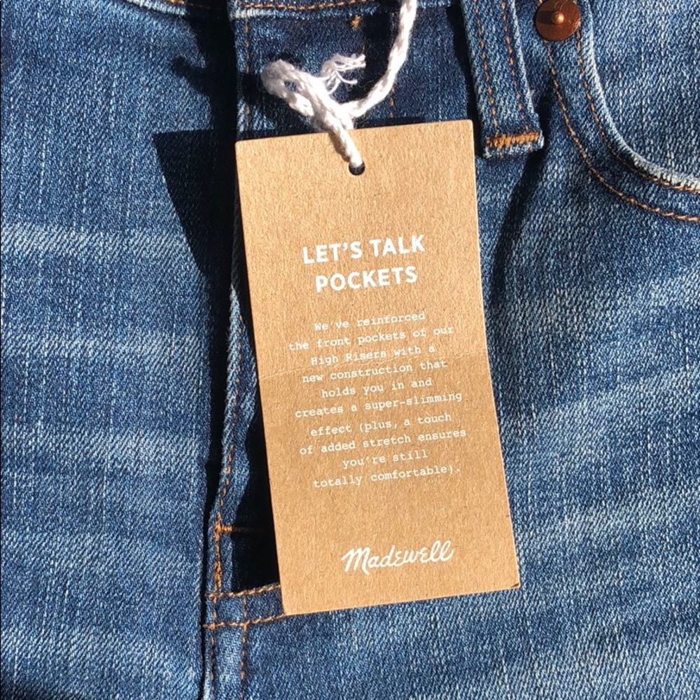 NEW Madewell 9" Mid-Rise Skinny Jeans in York Wash - Picture 7 of 10
